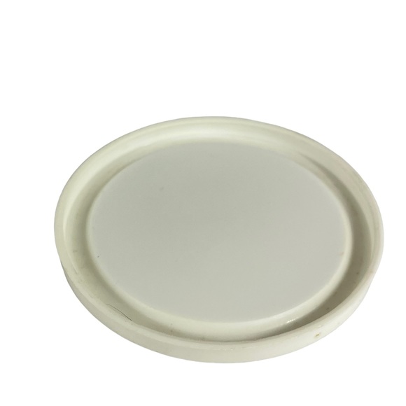 Vintage Cottage-core Blown Glass Painted Grape Juice Lid Vines Indonesian Large - Picture 6 of 12